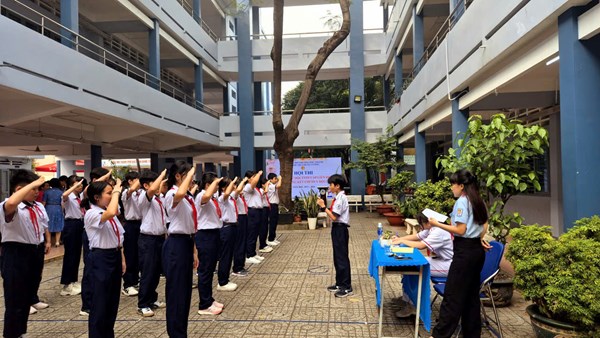 Hội thi “Nghi Thức Đội và vòng chung kết chỉ huy đội giỏi  Năm học 2025-2026 cấp trường